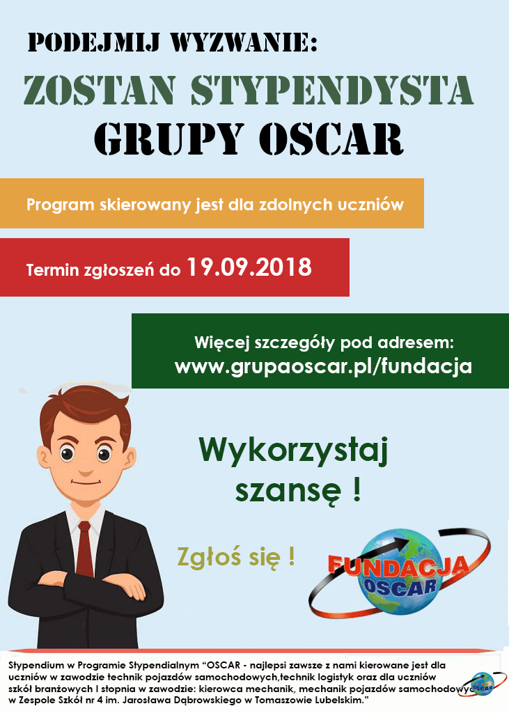 Program Stypendialny „OSCAR – najlepsi zawsze z nami”