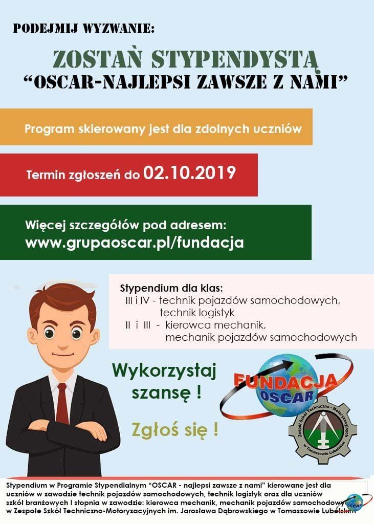 Stypendia „ OSCAR – najlepsi zawsze z nami”
